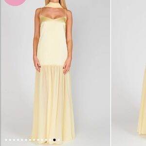 Show Me Your MuMu Light Yellow Maxi Dress
